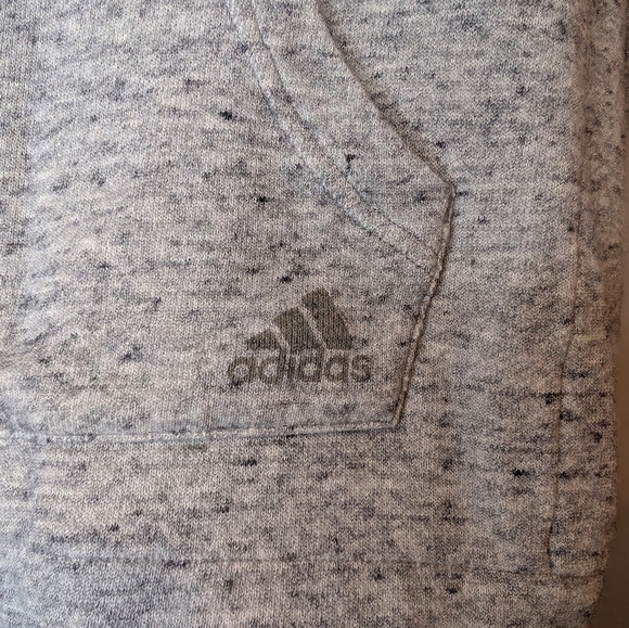 ADIDAS Detroit Red Wings Hockey Logo Cozy Grey Hoodie Womens Small 8-10 - Picture 5 of 10